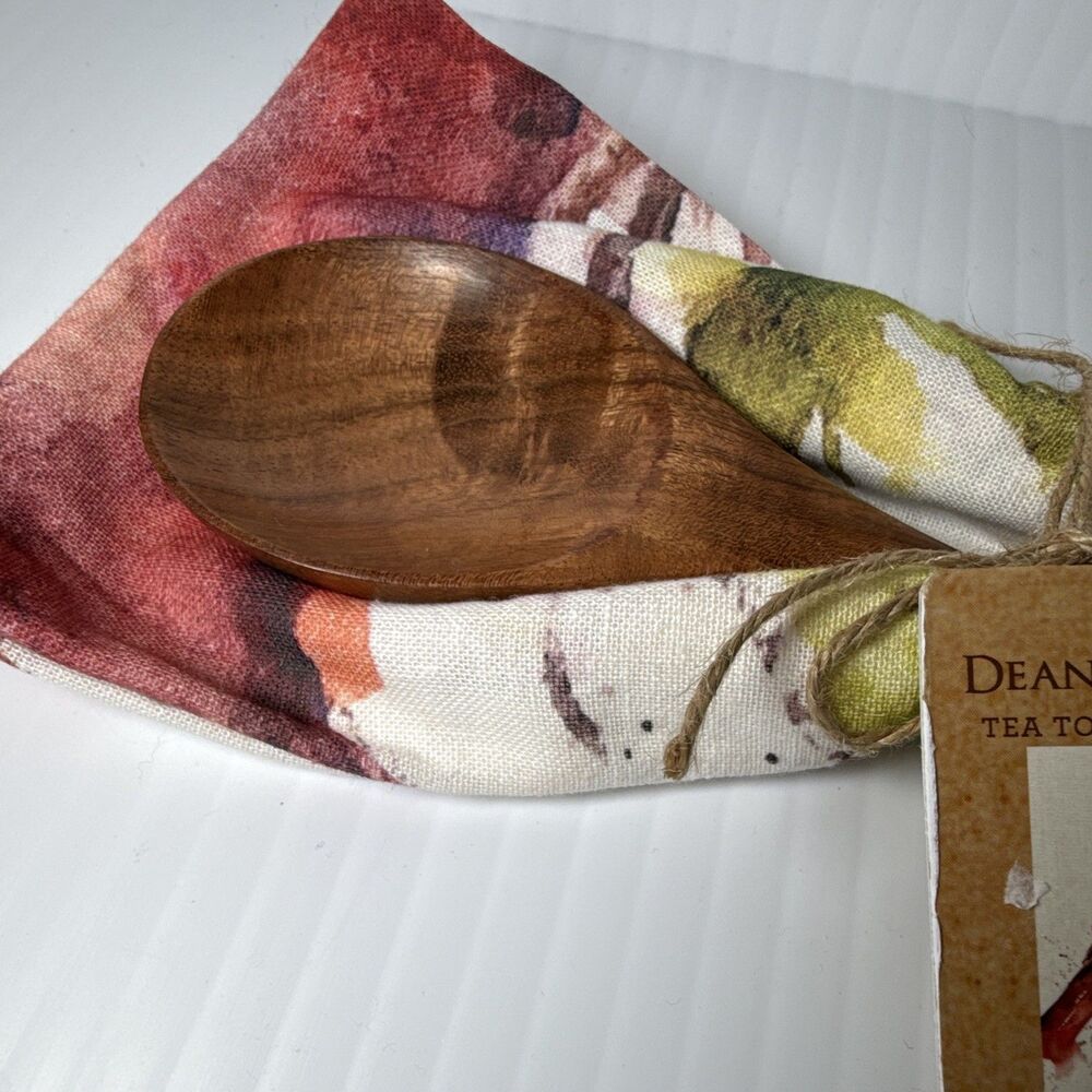 DEMDACO Dean Crouser Cardinal Bird Tea Towel & Spoon 2pc Set, Machine Wash - Picture 3 of 6